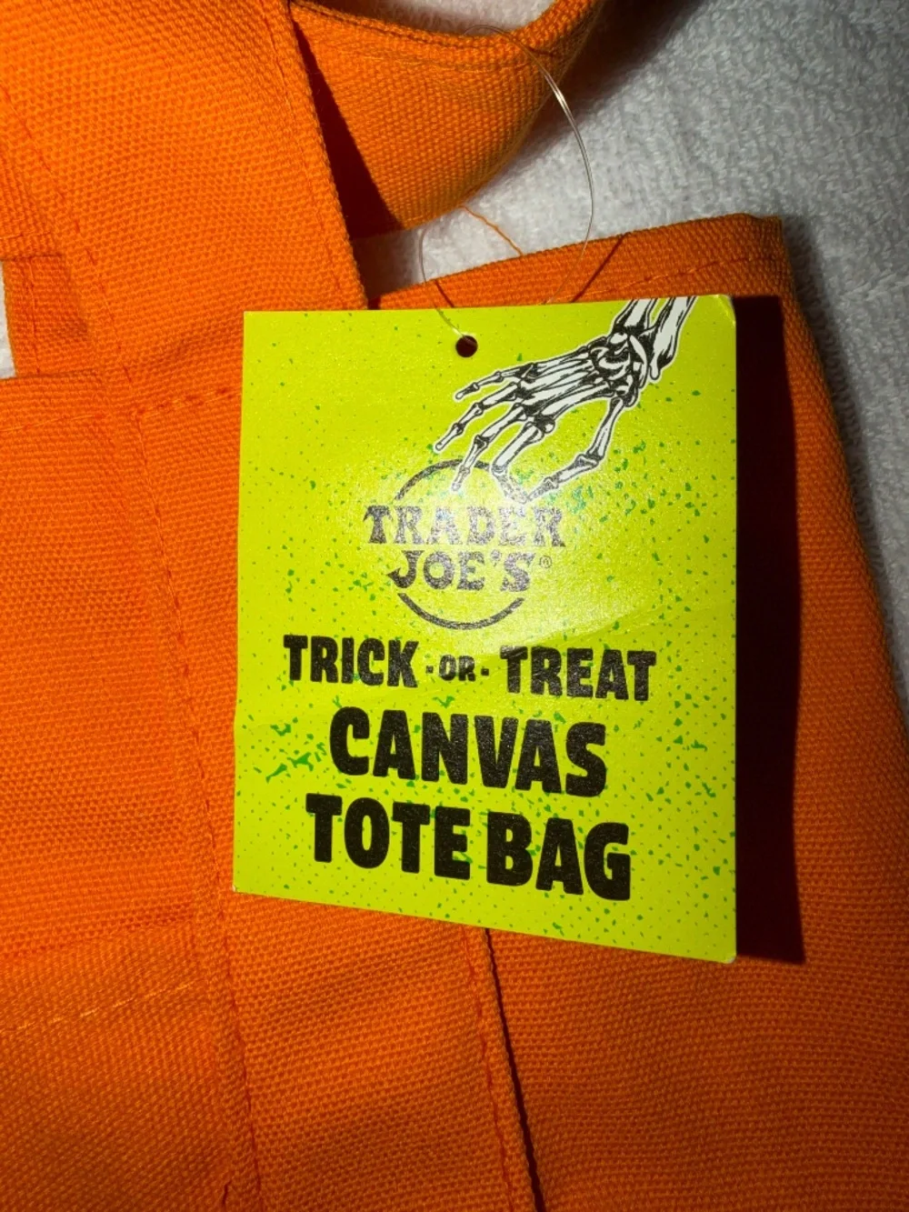 Trader Joe’s Mini Canvas Tote Bag Orange